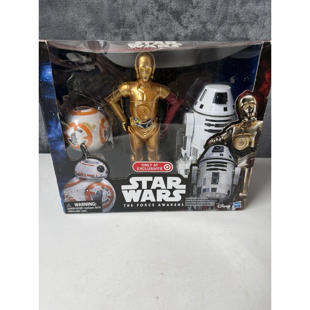 Star Wars The Force Awakens Droid Set New In Box C-3PO, BB-8, R0-4L0